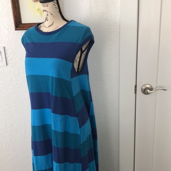 Free People Beach cap sleeve maxi dress with pockets size M - Picture 4 of 4